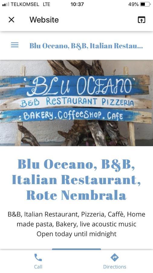 Blu Oceano B&B, Italian Restaurant Nemberala Buitenkant foto